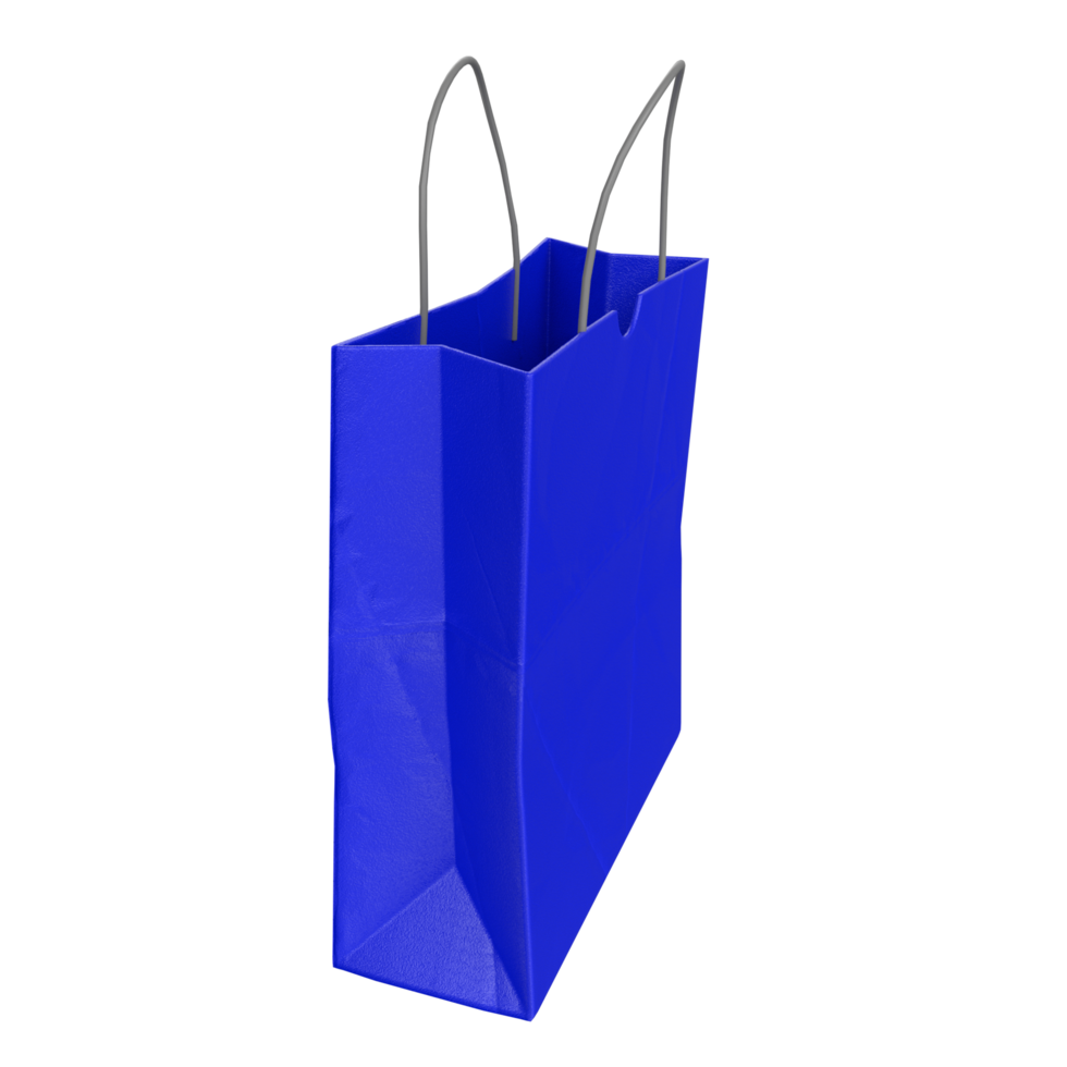 3D Rendering Of Paper Bag png