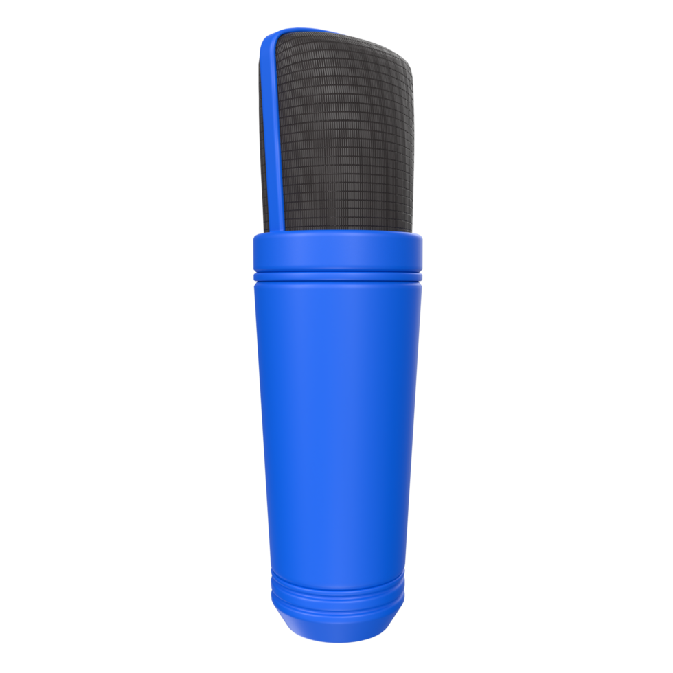 3D Rendering Of Microphone Object isolated png