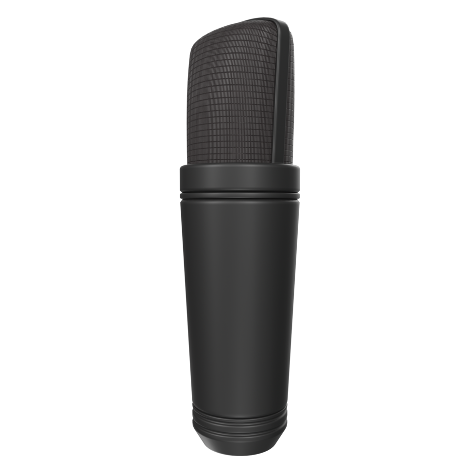 3D Rendering Of Microphone Object isolated png