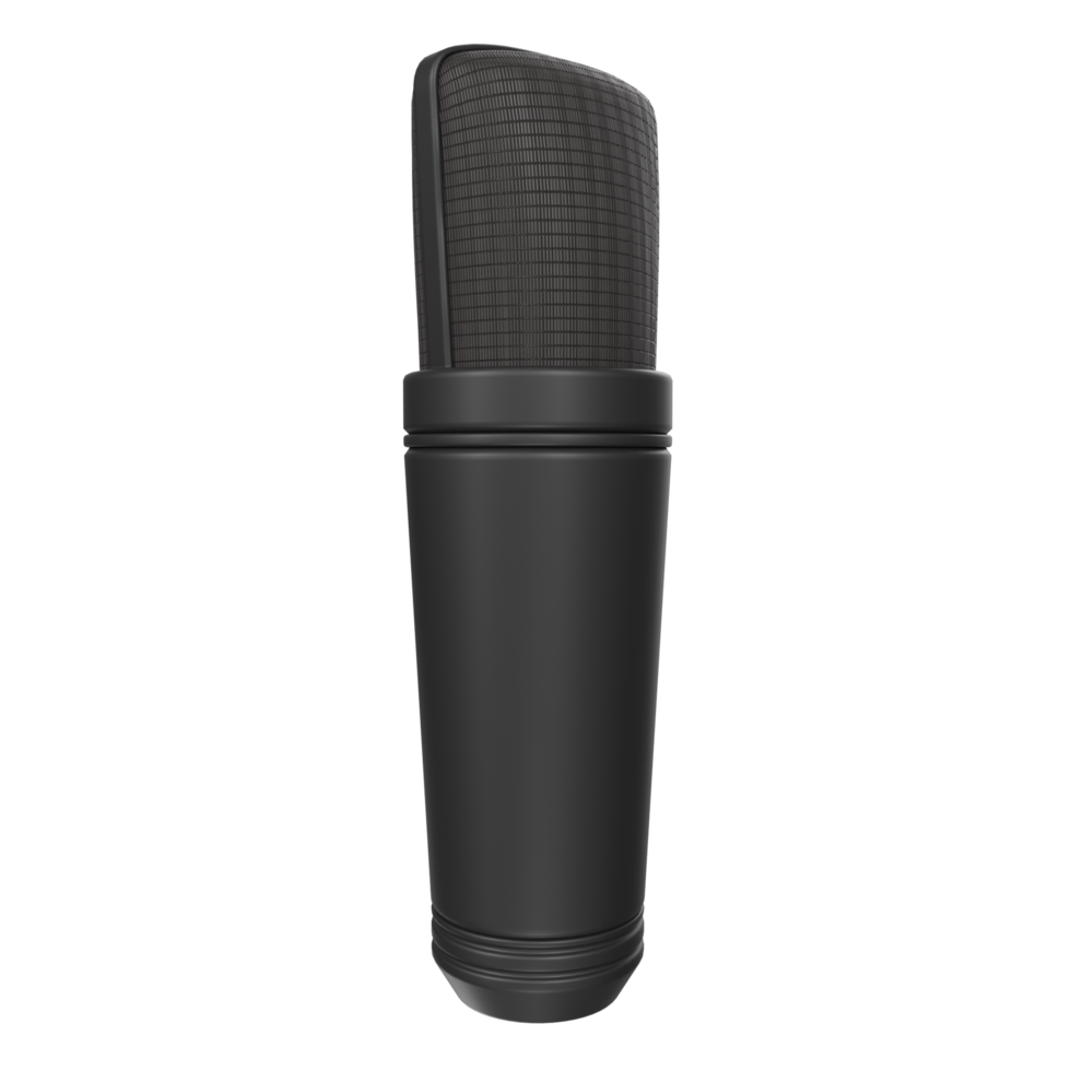 3D Rendering Of Microphone Object isolated png
