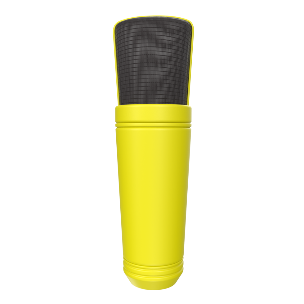 3D Rendering Of Microphone Object isolated png