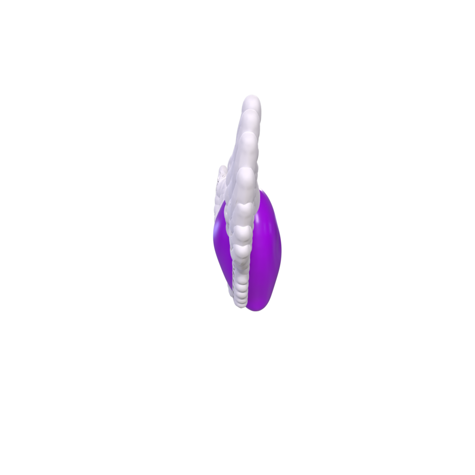 coração com asas isoladas no fundo png
