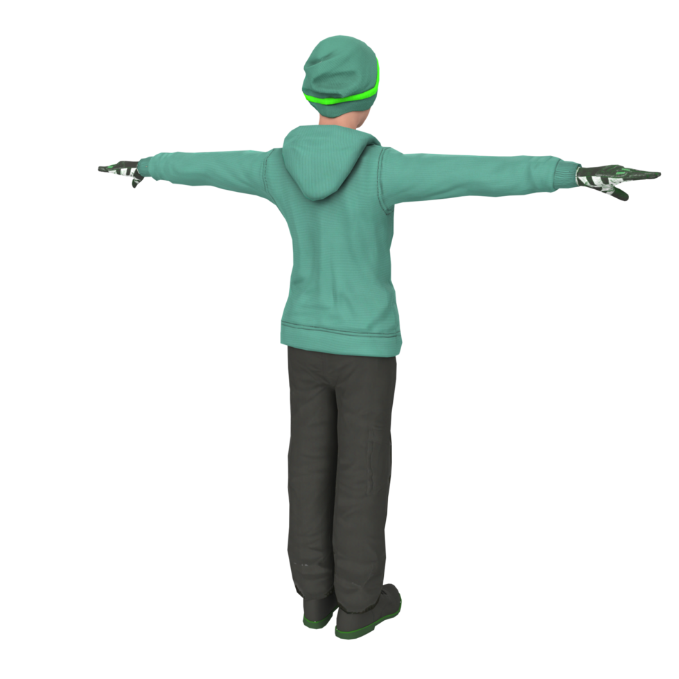 Cool boy isolated on transparent png
