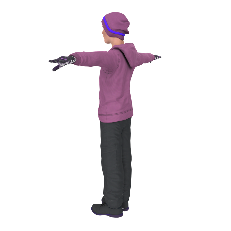 Cool boy isolated on transparent png