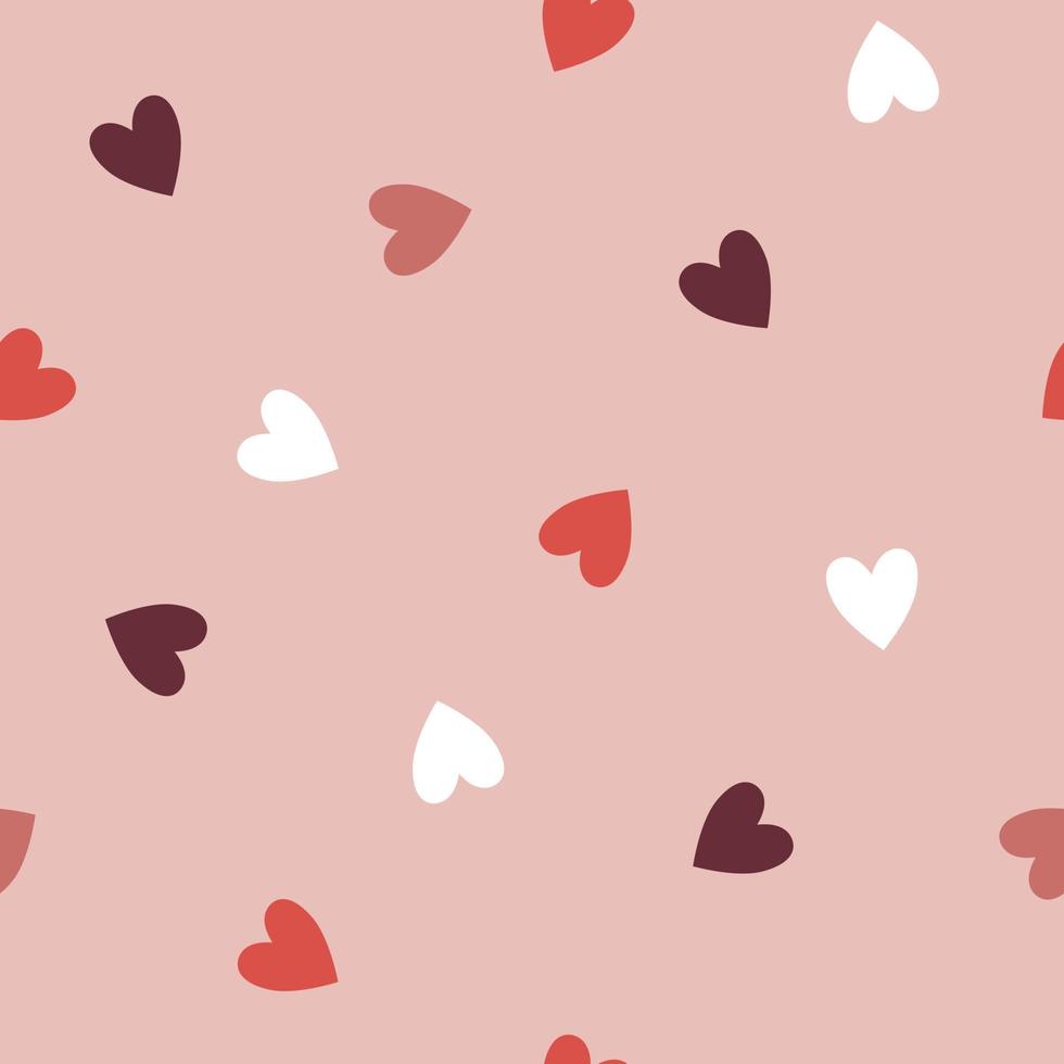 Colorful love pattern. Love background. Seamless pattern of hearts. vector