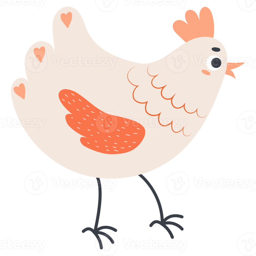 sticker cute chicken png