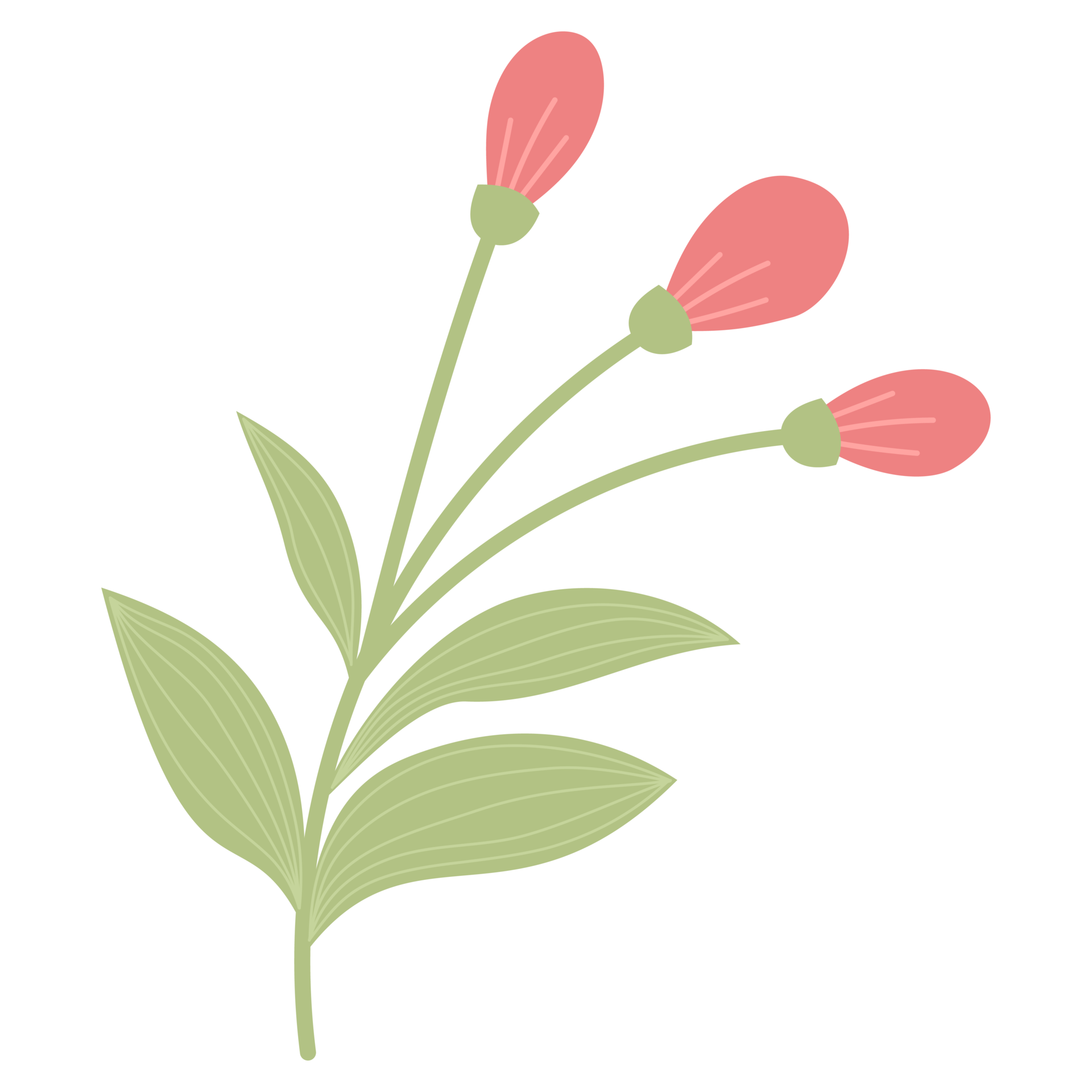 Decorative red flower. sticker 18929924 PNG