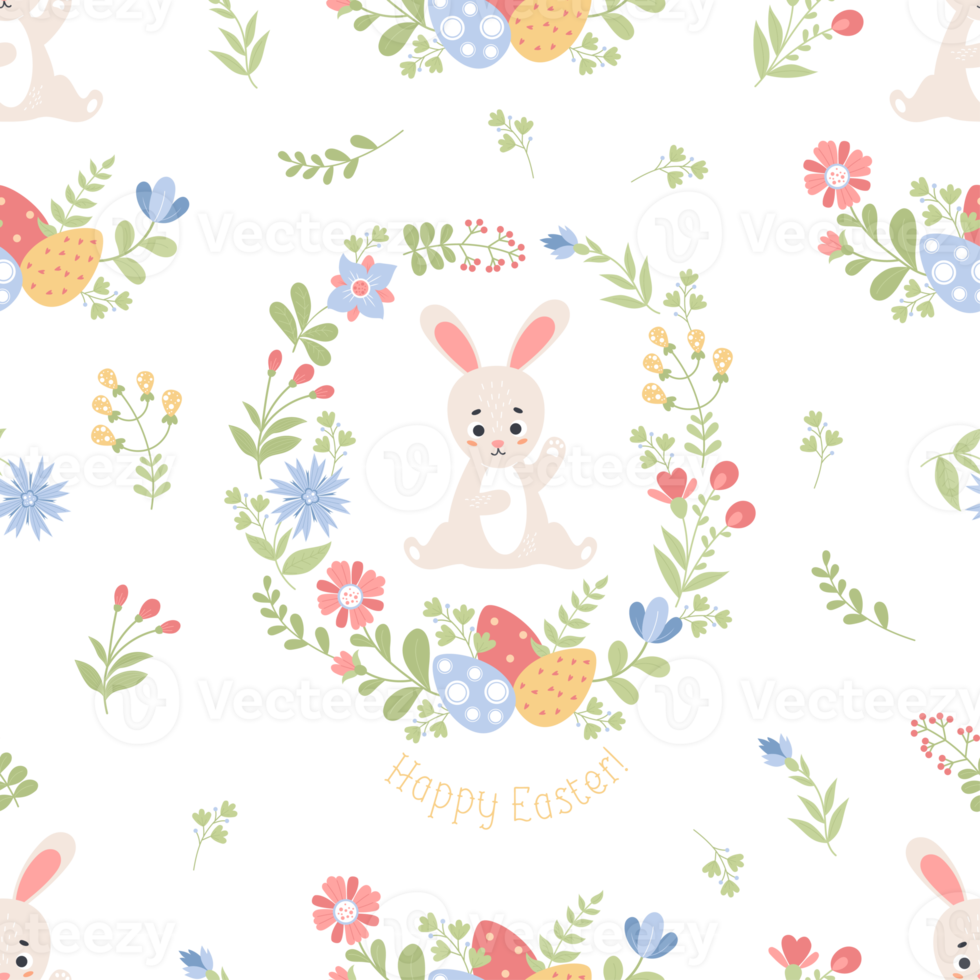 Easter seamless pattern png
