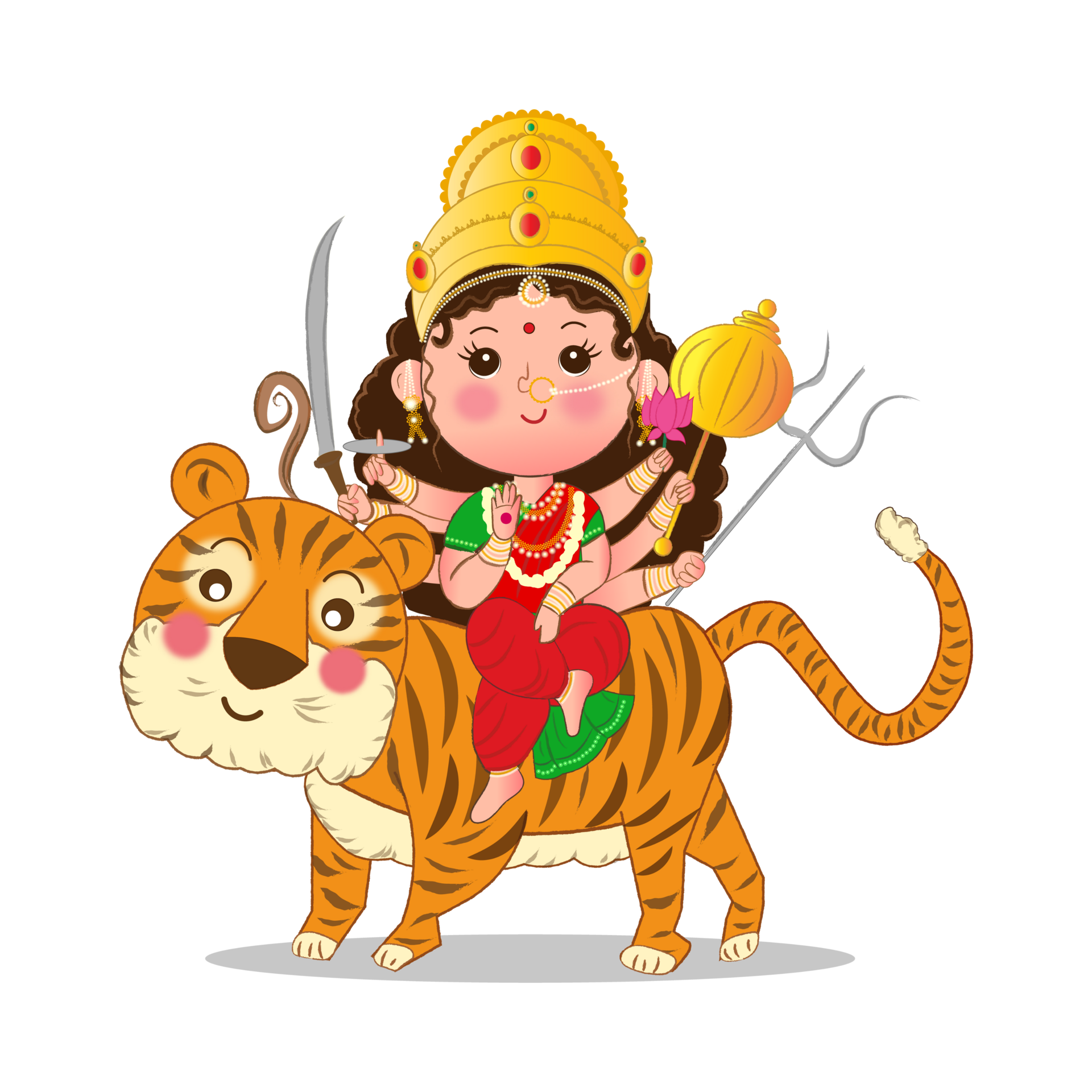 Free Happy Navratri festival celebration. Durga maa illustration 18930076 PNG with Transparent Background Free Happy Navratri festival celebration. Durga maa illustration 18930076 PNG with Transparent Background