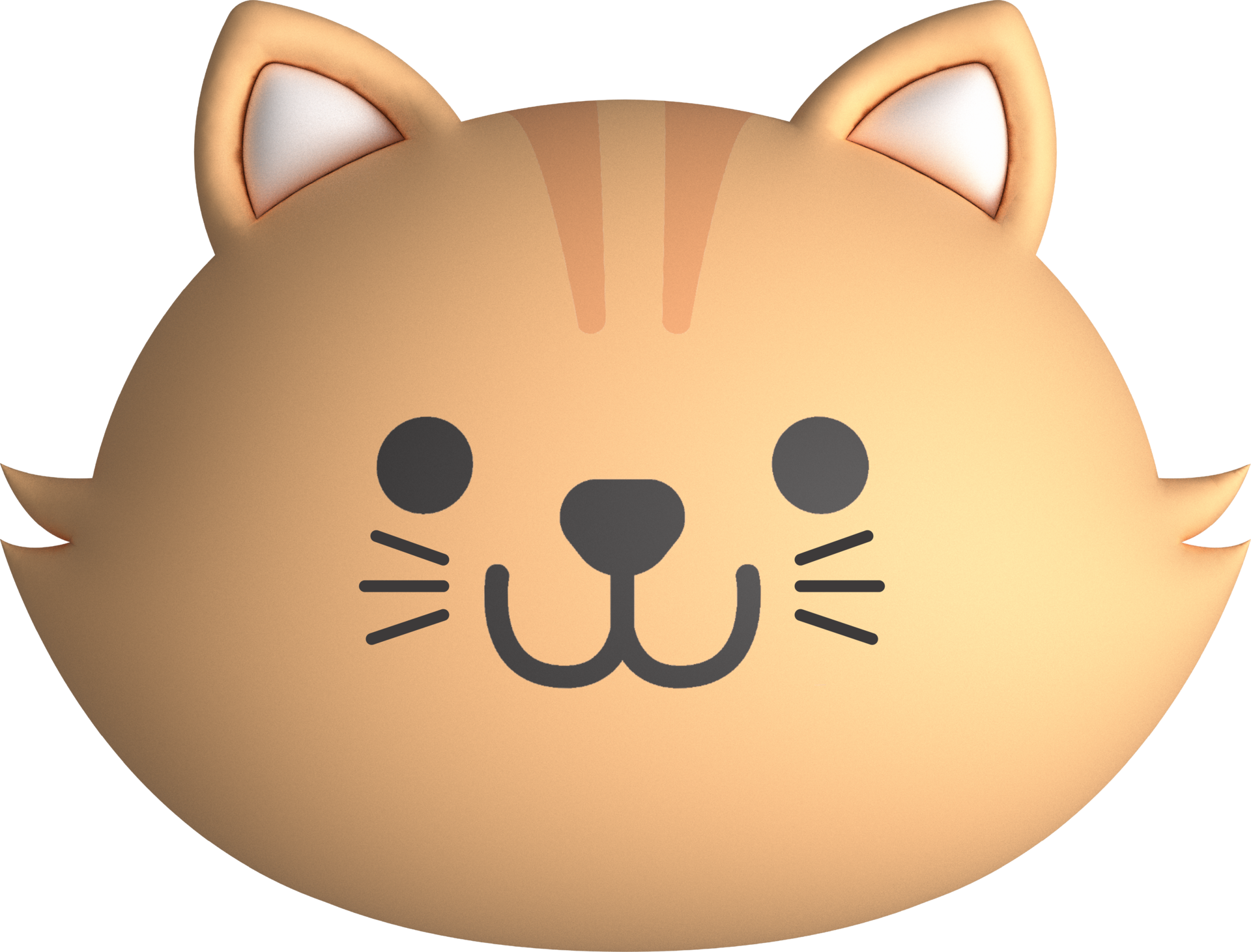 Baixe Emoji de Rosto de Gato Branco Fofo PNG - Creative Fabrica