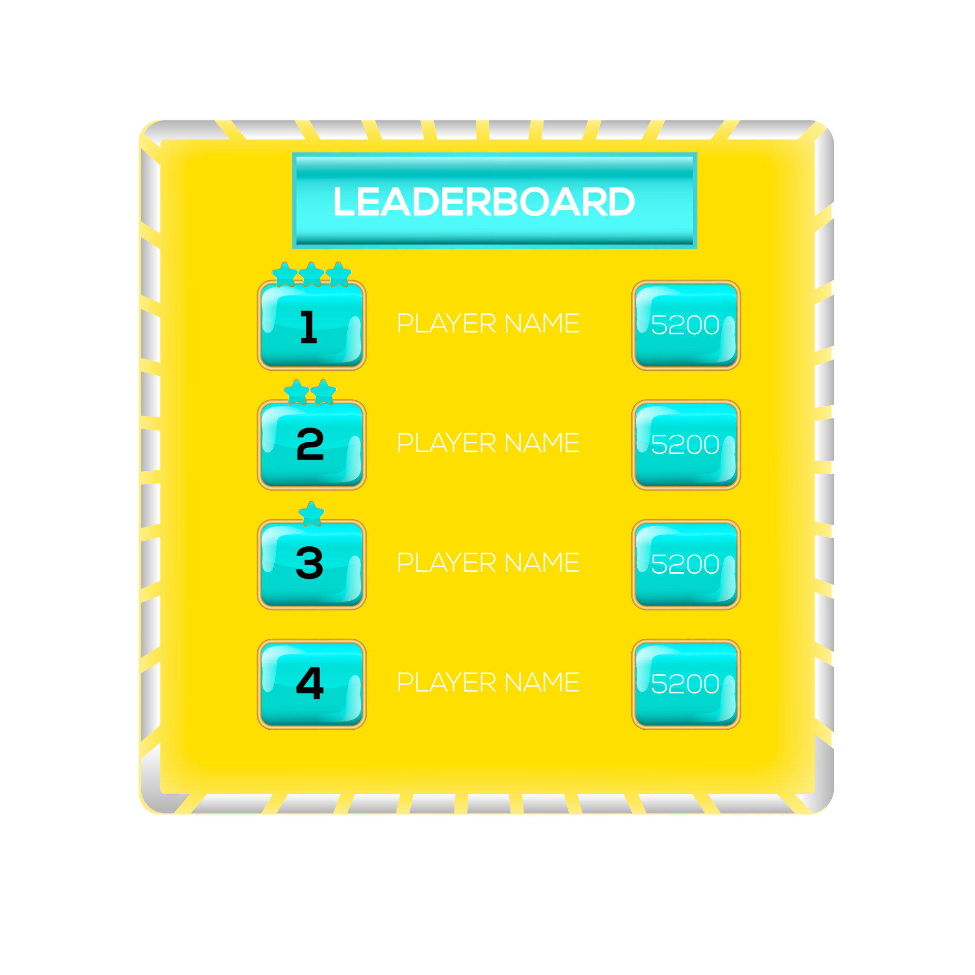 Card game template with buttons illustration 18930141 PNG