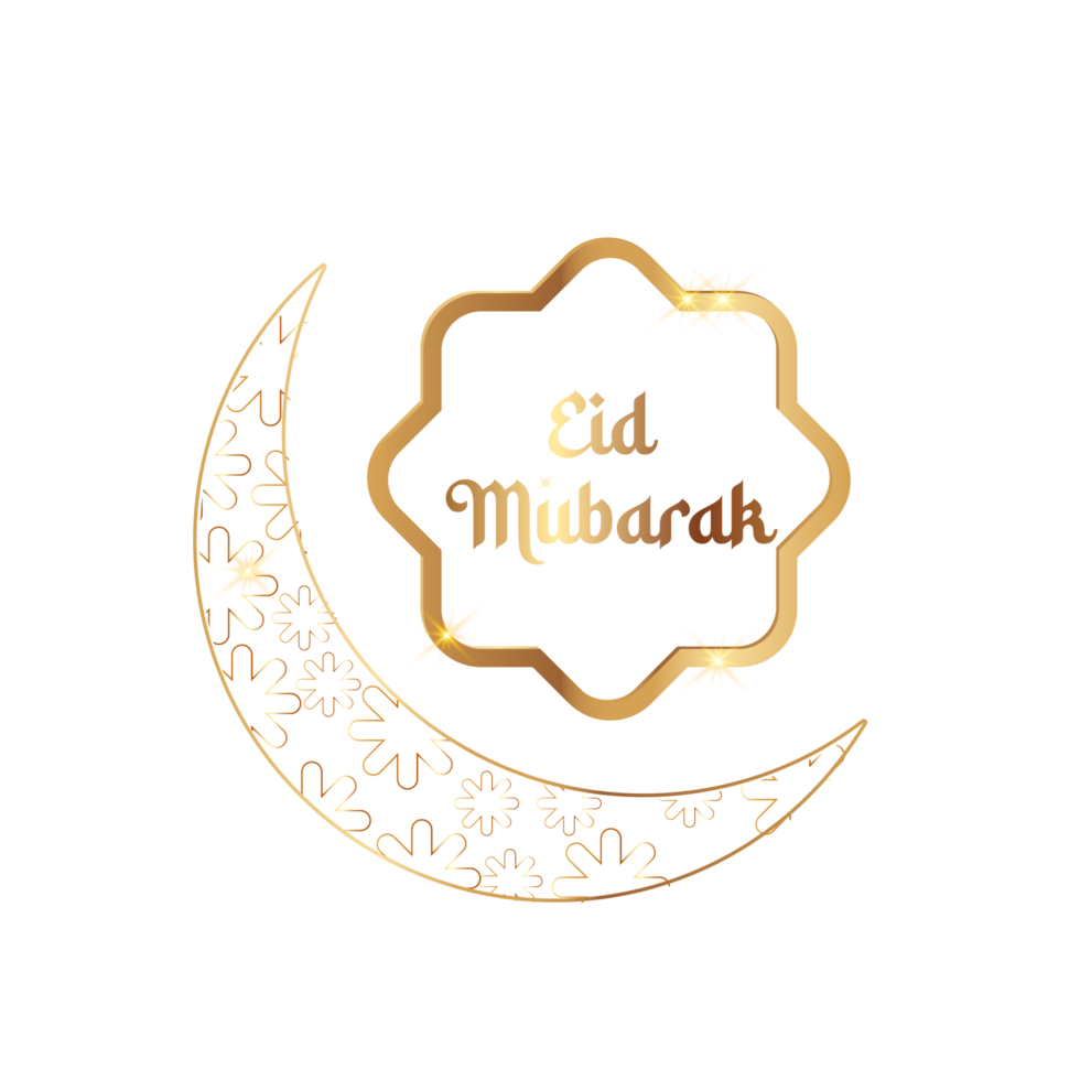 3d eid mubarak design png