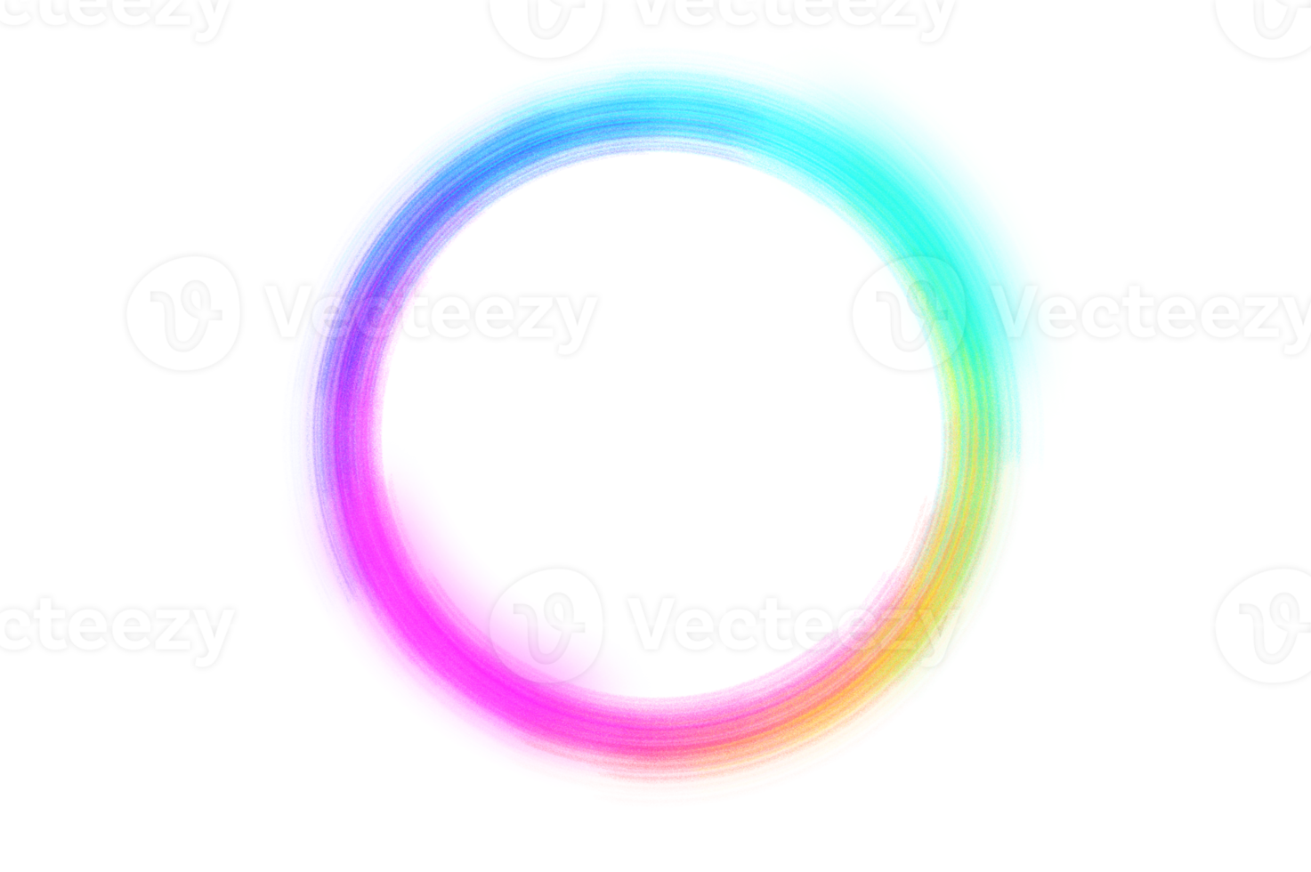 färgrik cirkel ram cirkel ljus ram på transparent bakgrund png fil