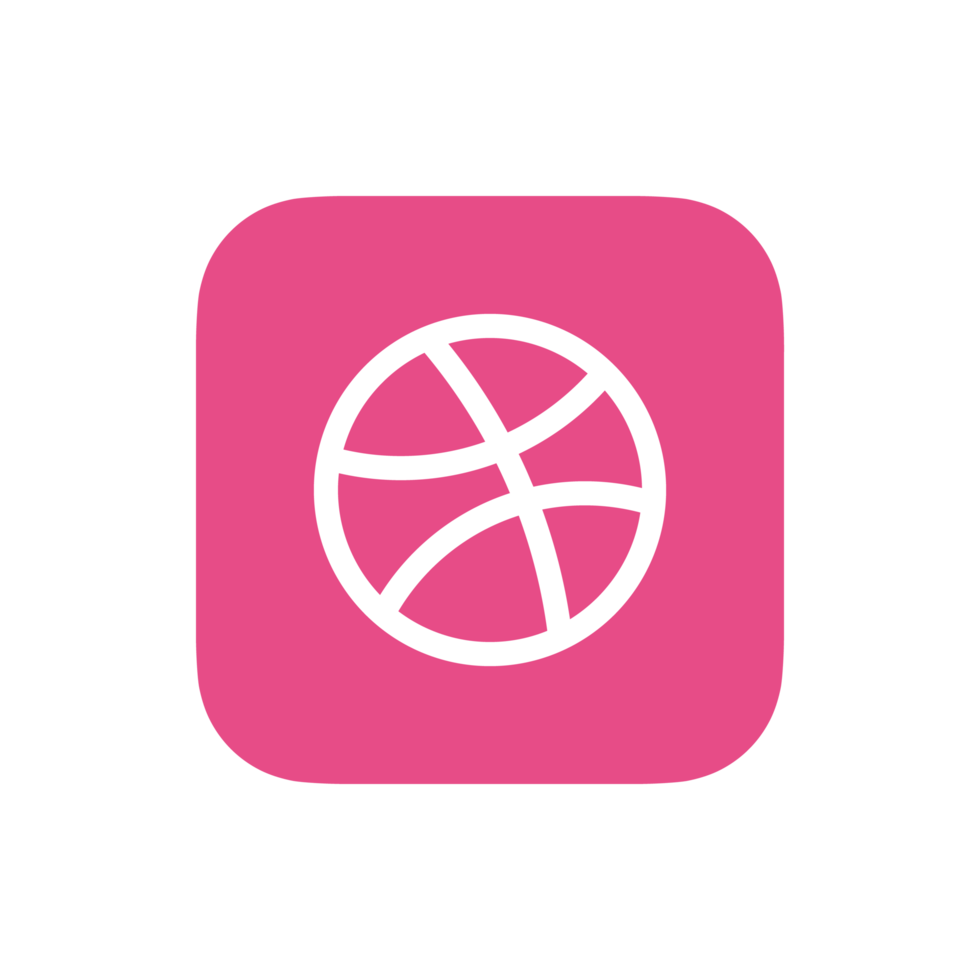 dribblare logo png, Dribbble icona trasparente png