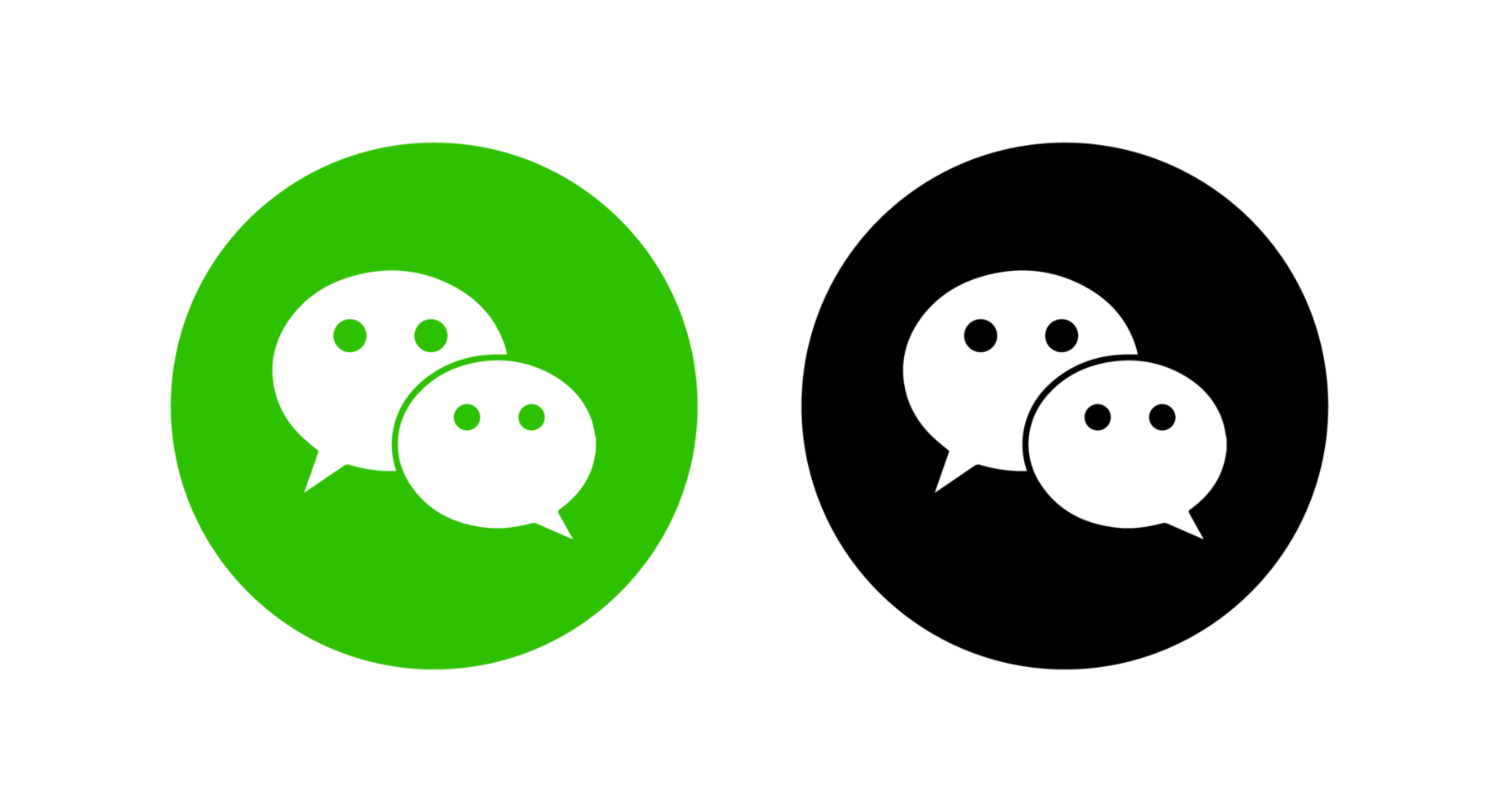 logo wechat png, icône wechat png transparent