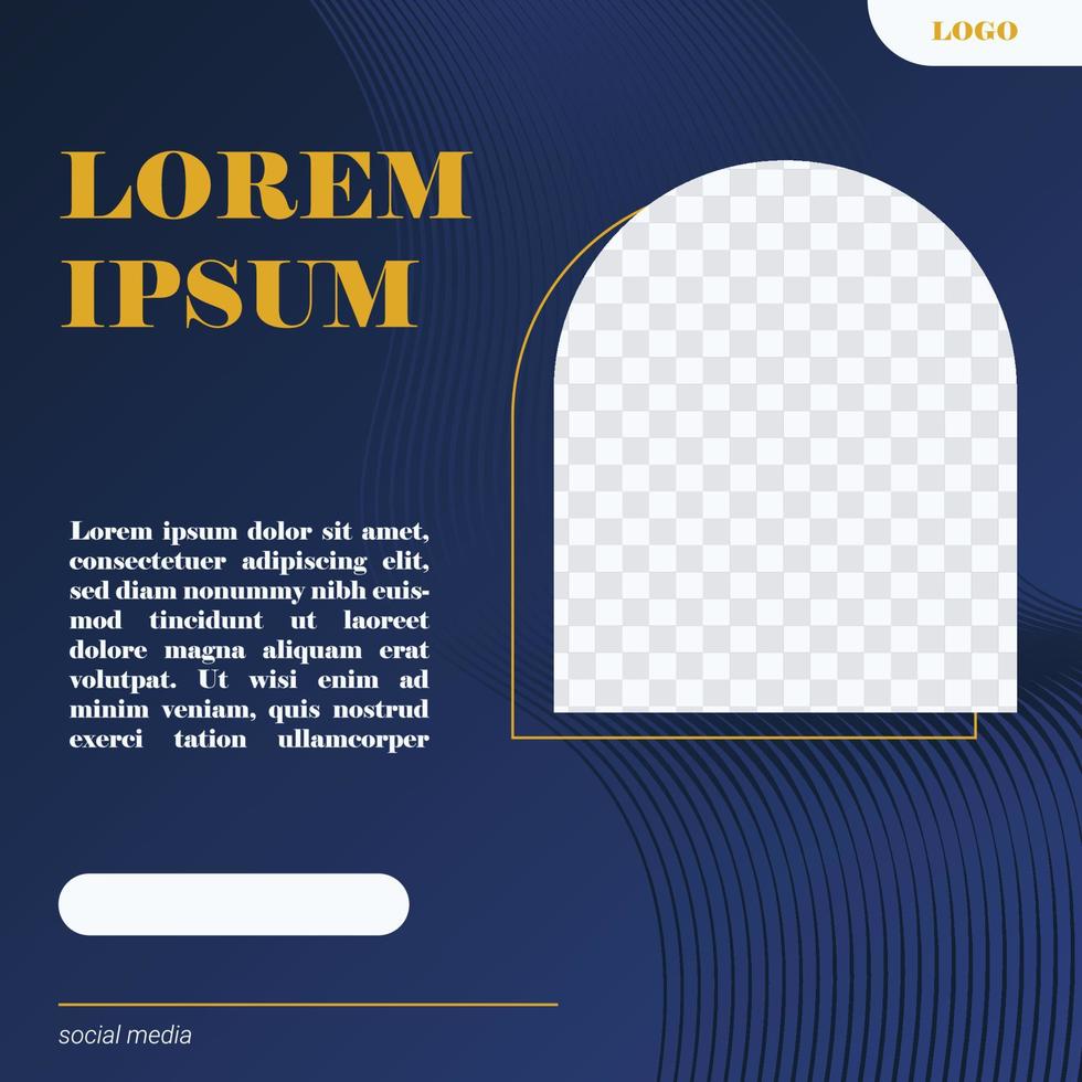 Social media story post banner template vector