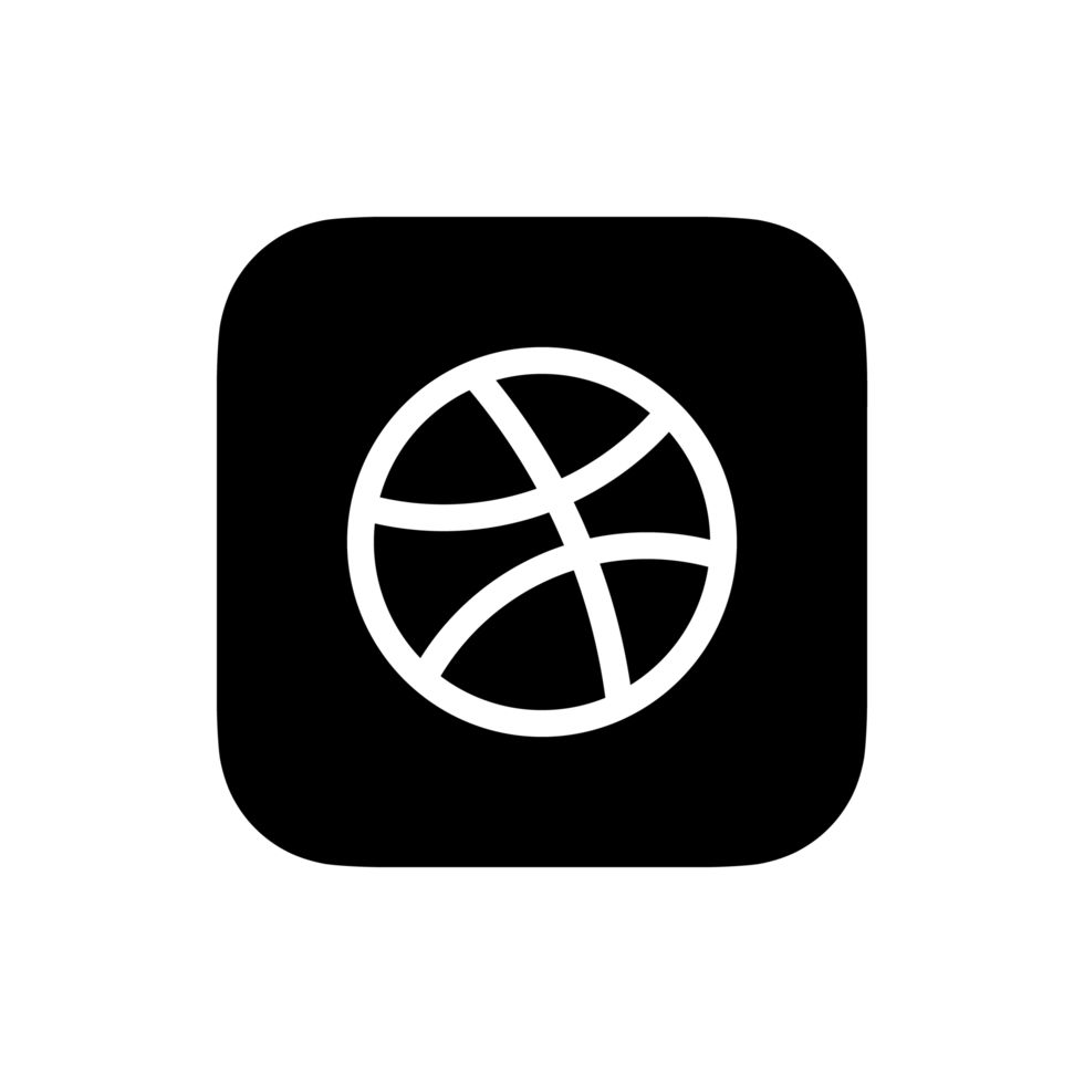 dribbla logotyp png, dribbble ikon transparent png