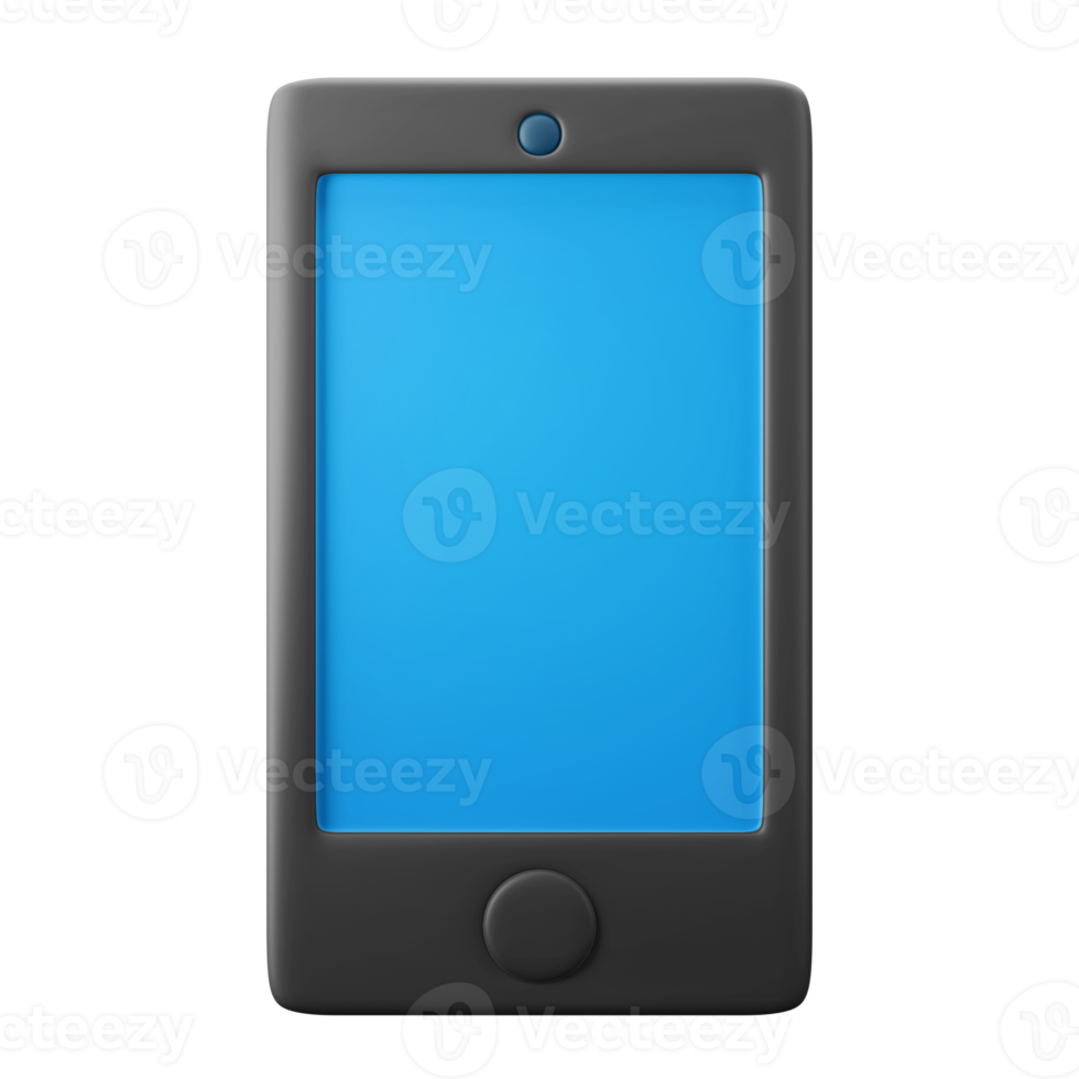 minimal modern mobile phone screen user interface theme 3d style render ui icon illustration isolated png