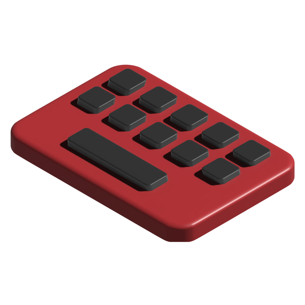 3D-Tastatur-Symbol-Darstellung png