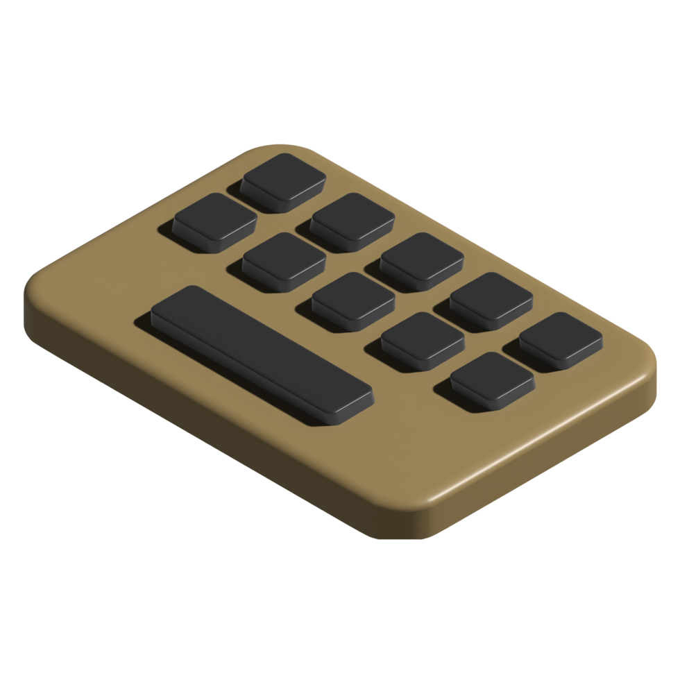 3D-Tastatur-Symbol-Darstellung png