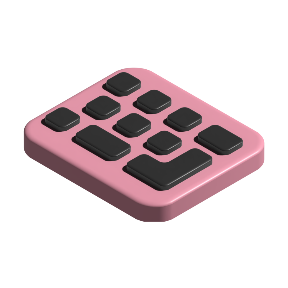 3D-Symbol der Tastatur png