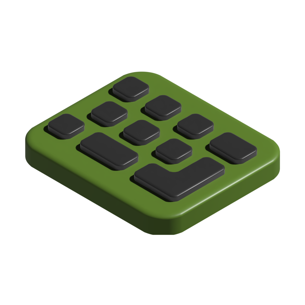 3D-Symbol der Tastatur png