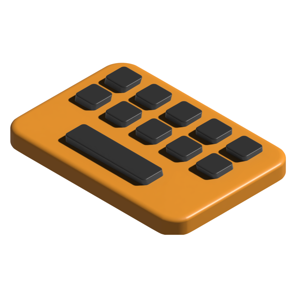 3d keyboard icon illustration png