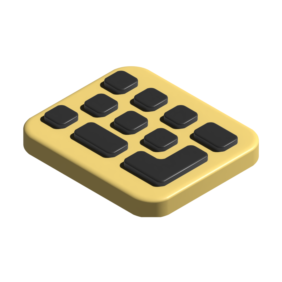 3D-Symbol der Tastatur png