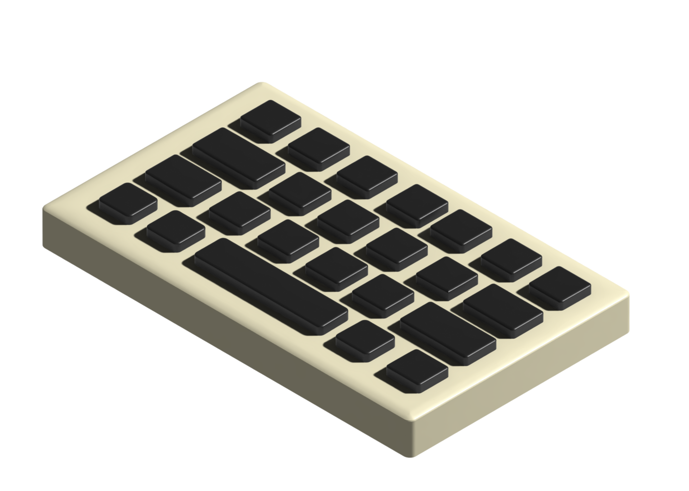 3D-Symbol der Tastatur png