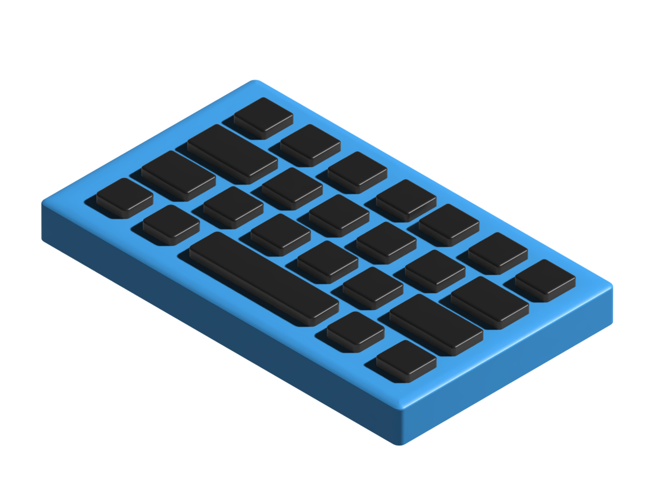 3D-Symbol der Tastatur png