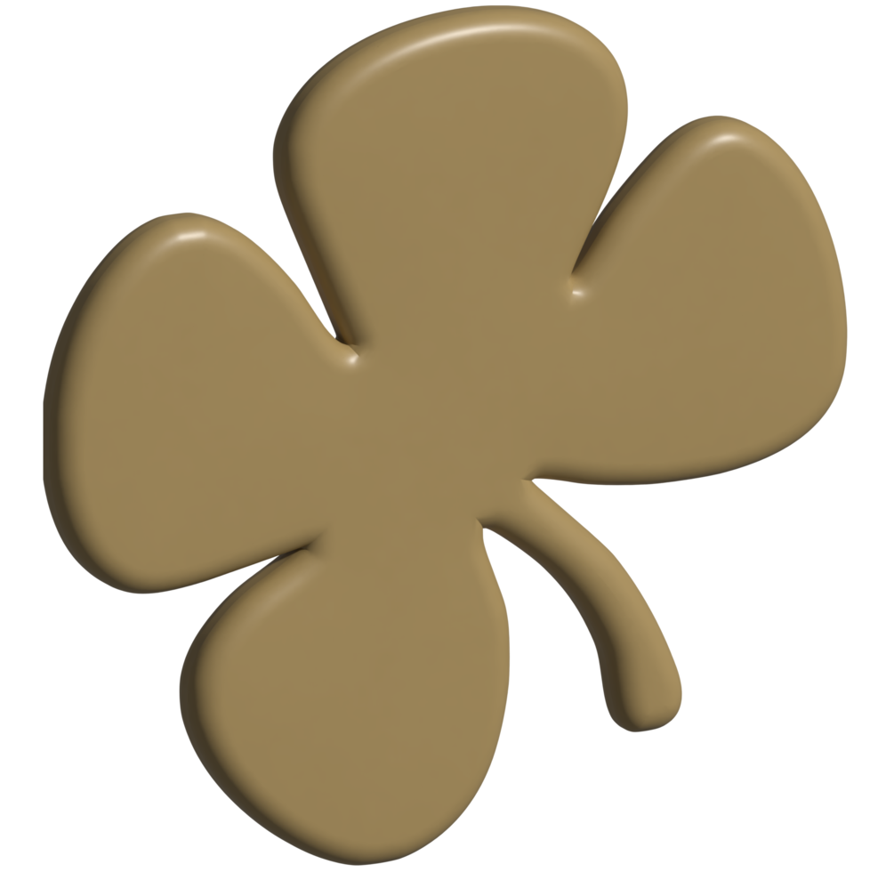 3D-Symbol des Kleeblatts png