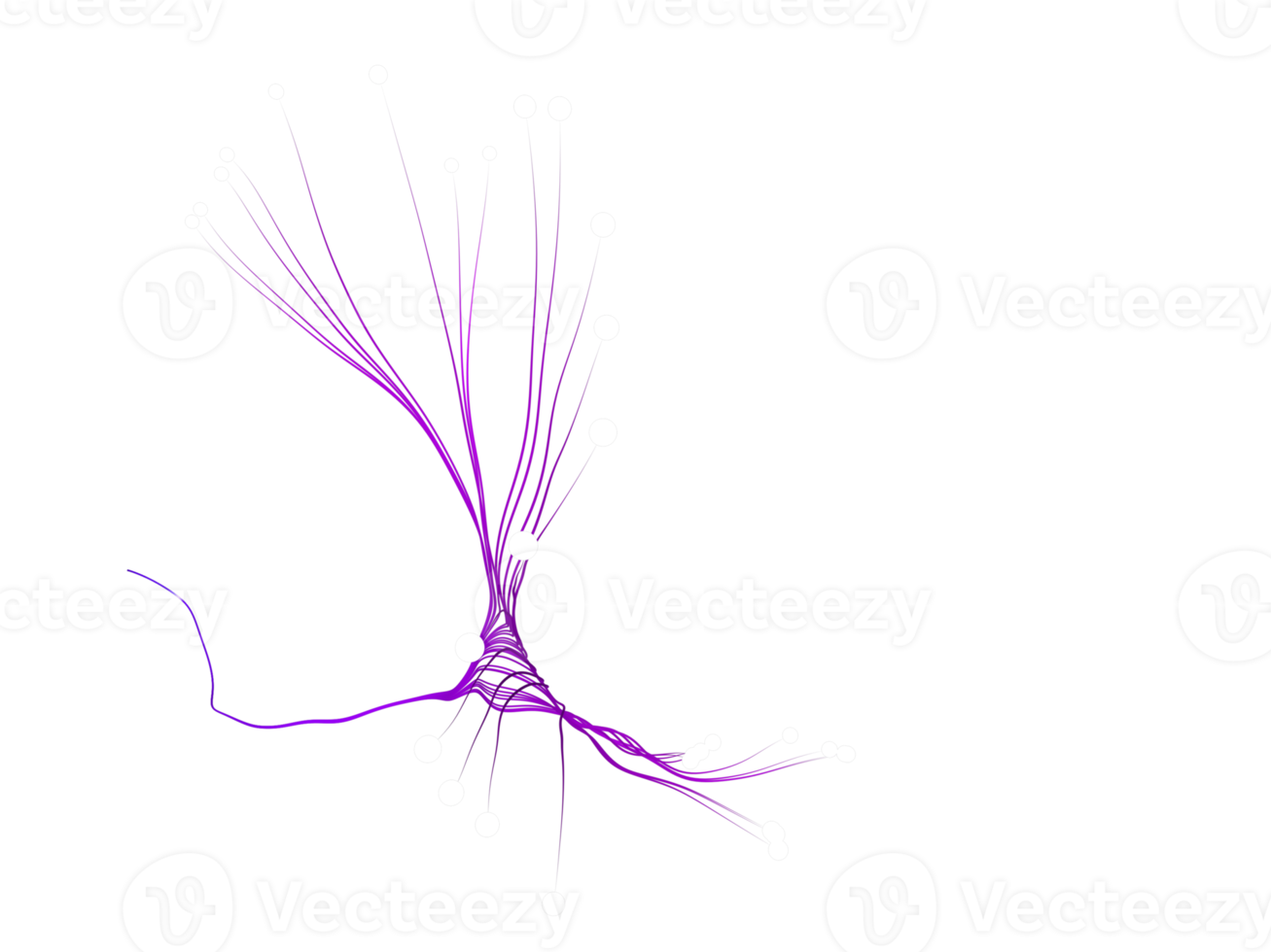 3D Rendering. Neon light or fiber optic. png