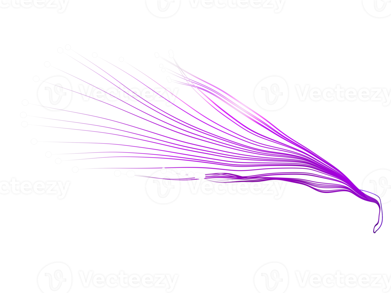 3D Rendering. Neon light or fiber optic. png