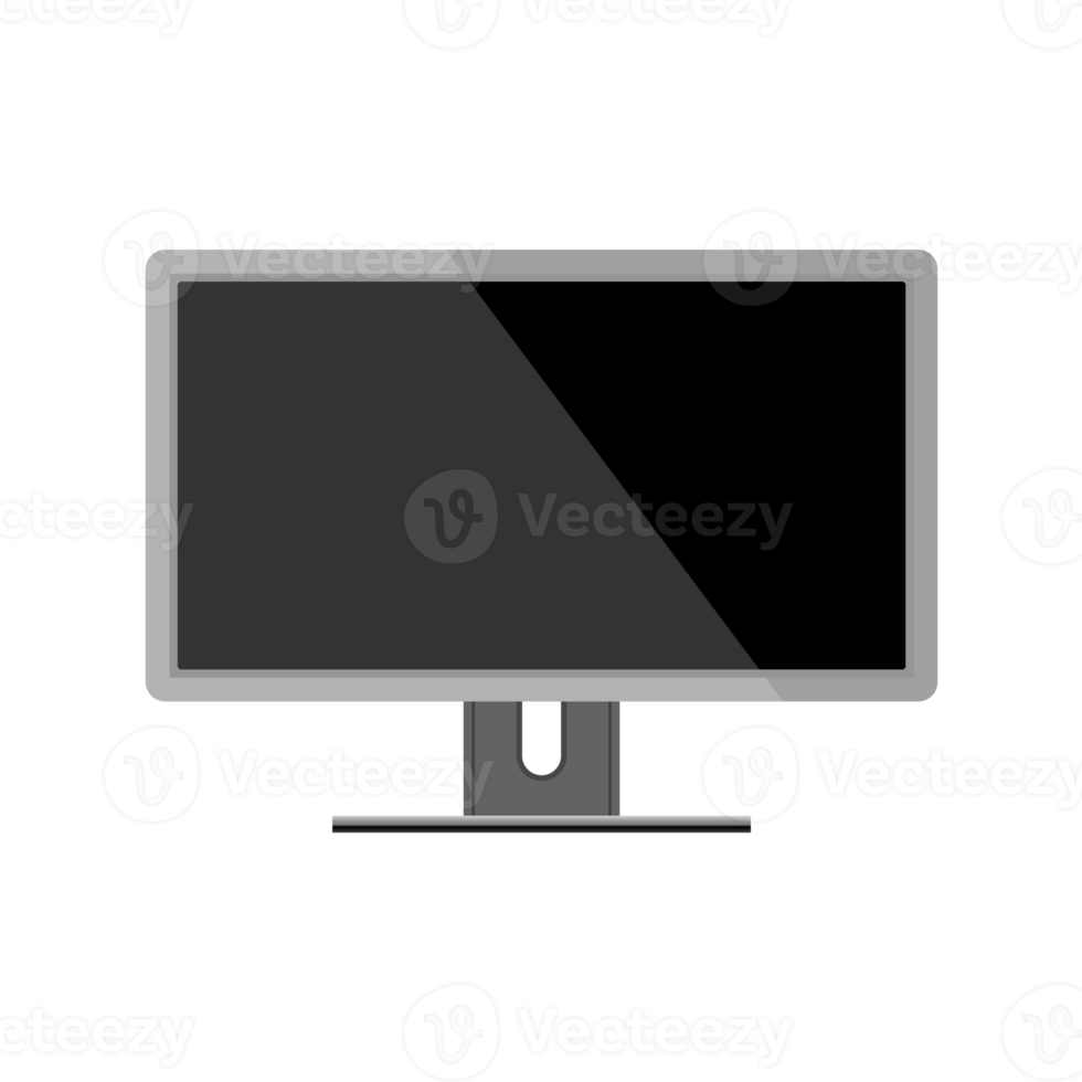 Desktop computer monitor icon. Icon of monitor sign and symbol. png