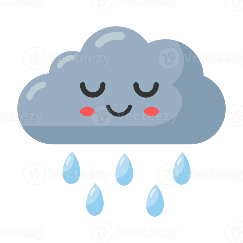 tecknad serie regn ikon. png