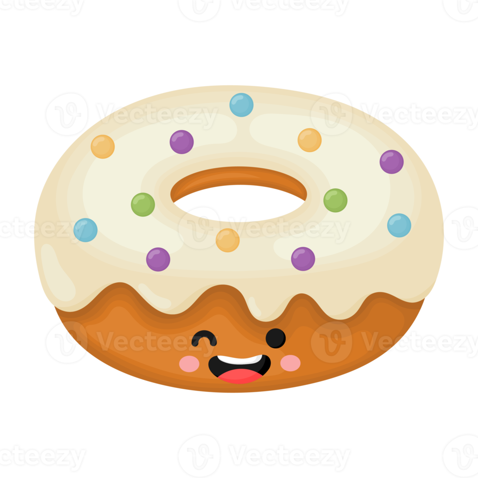 Donut Cartoon Character icon. png