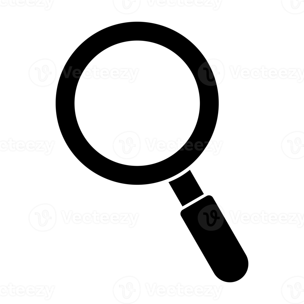 Magnifying glass icon, magnifier zoom. png