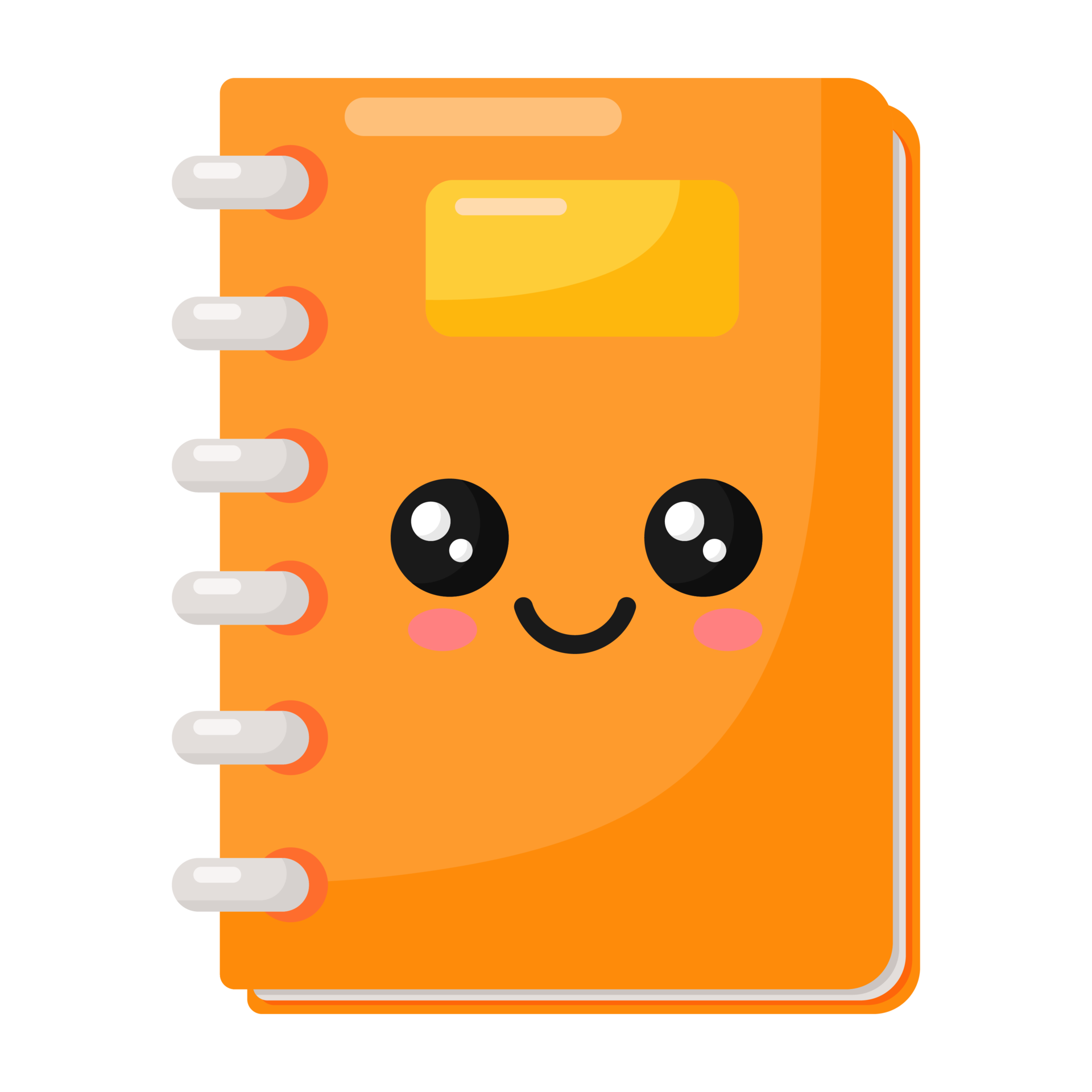 Cartoon Notebook icon. 18931215 PNG