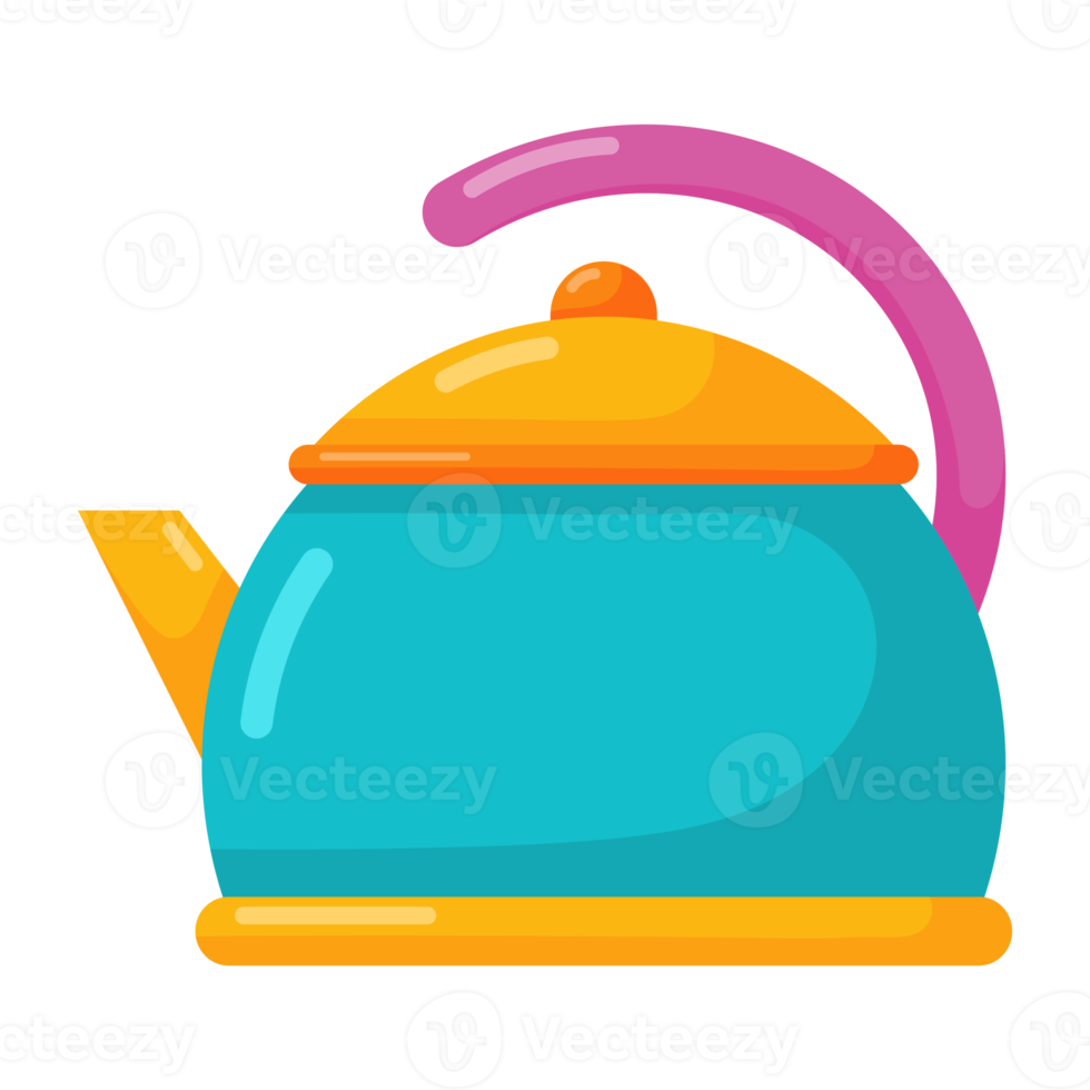 Cartoon Kettle icon. 18931247 PNG