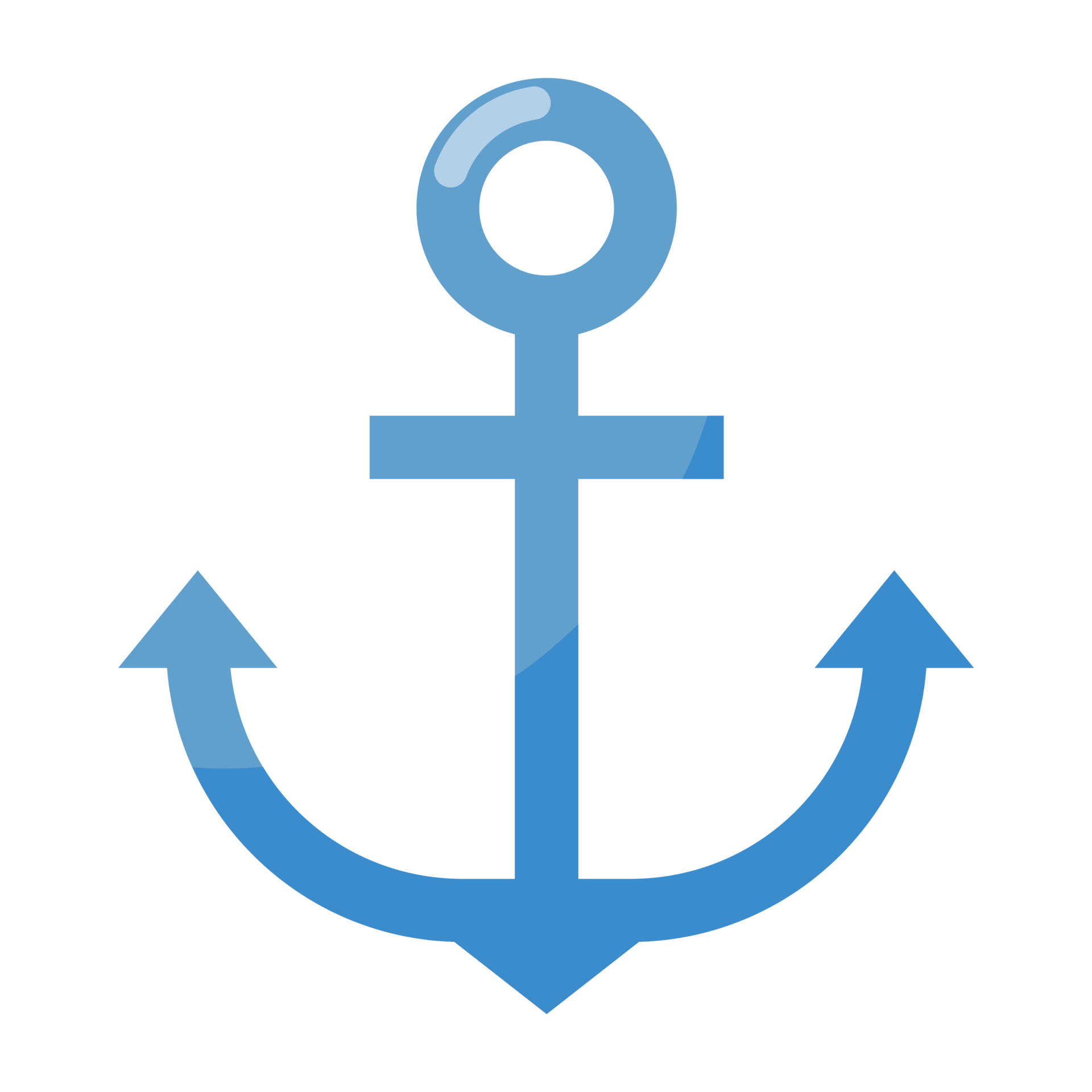 Blue Anchor icon. 18931249 PNG