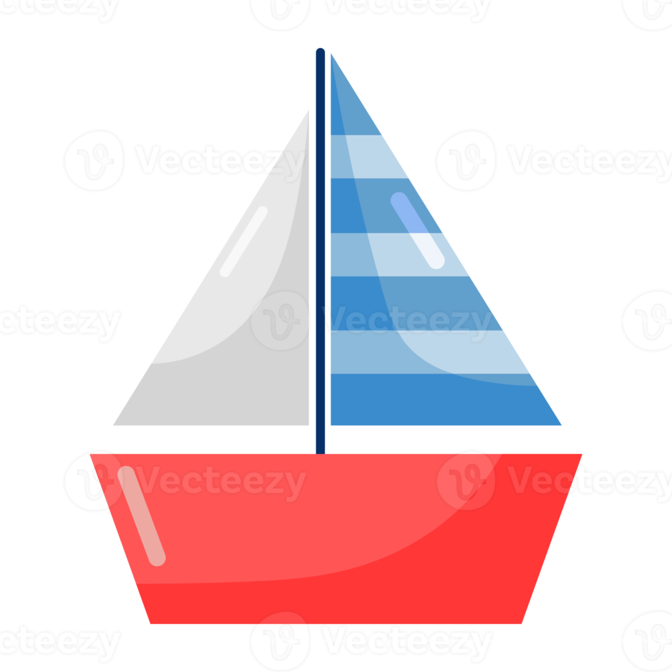 ícone do barco dos desenhos animados. png