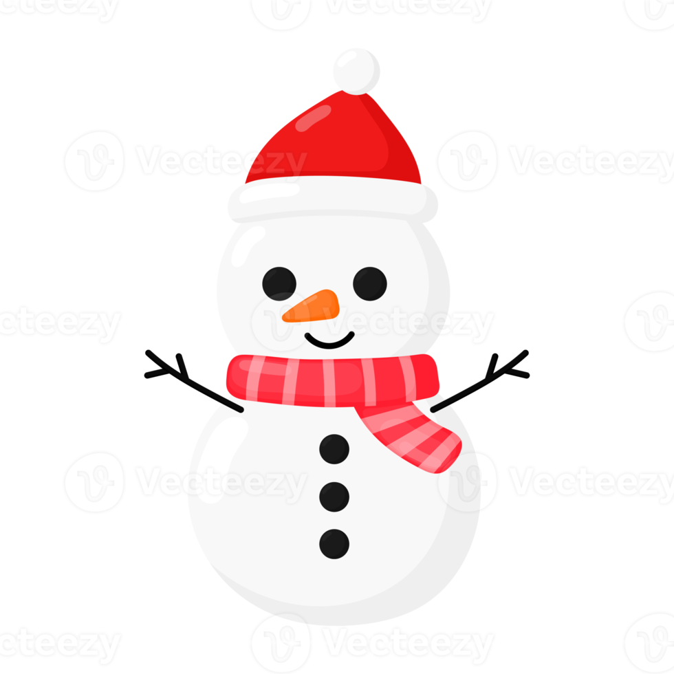 Merry christmas snowman icon. png