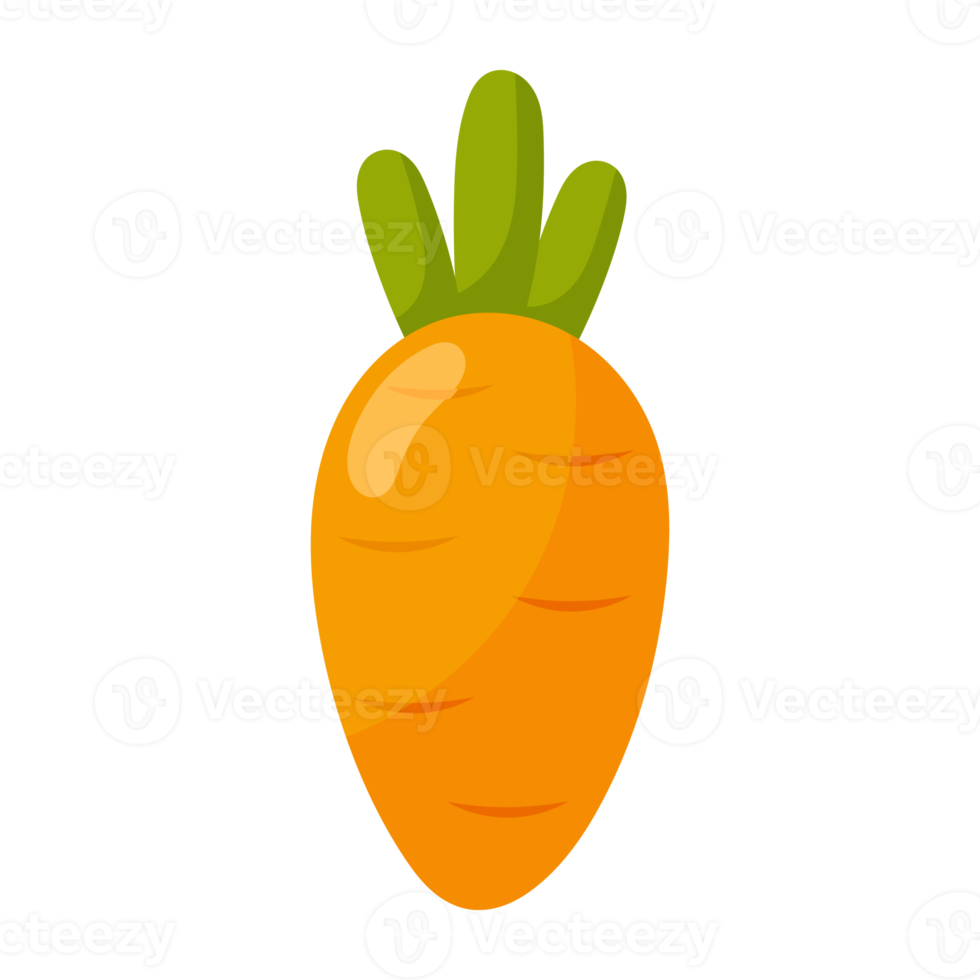 icône de carottes de dessin animé. png