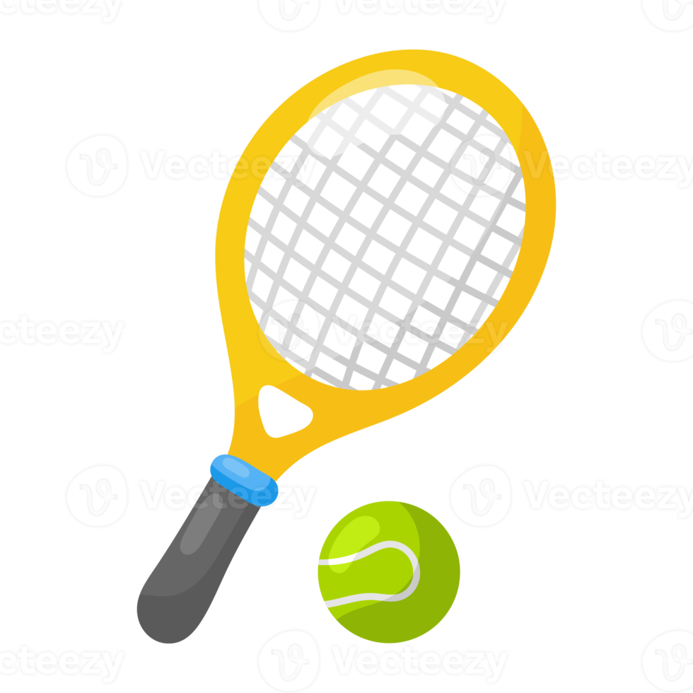 Tennis racket and ball icon. png