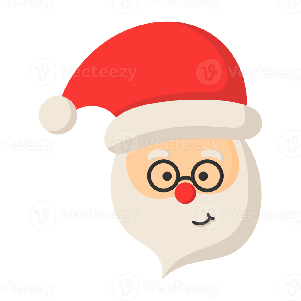 Santa claus icon flat. png