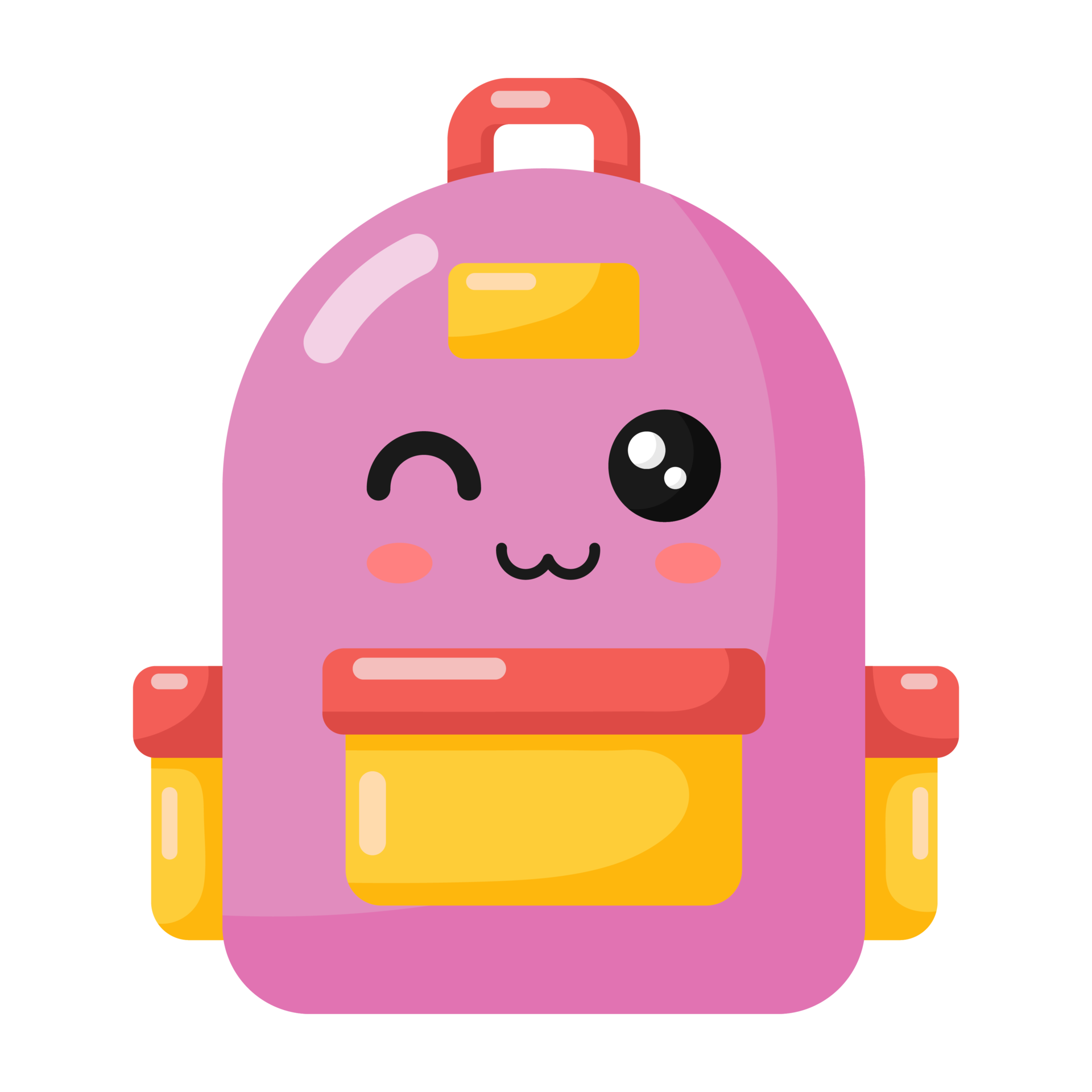 Free School backpack icon. 18931578 PNG with Transparent Background
