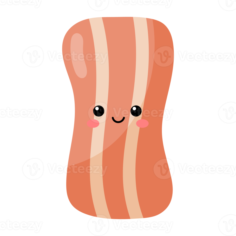 ícone de bacon dos desenhos animados. png