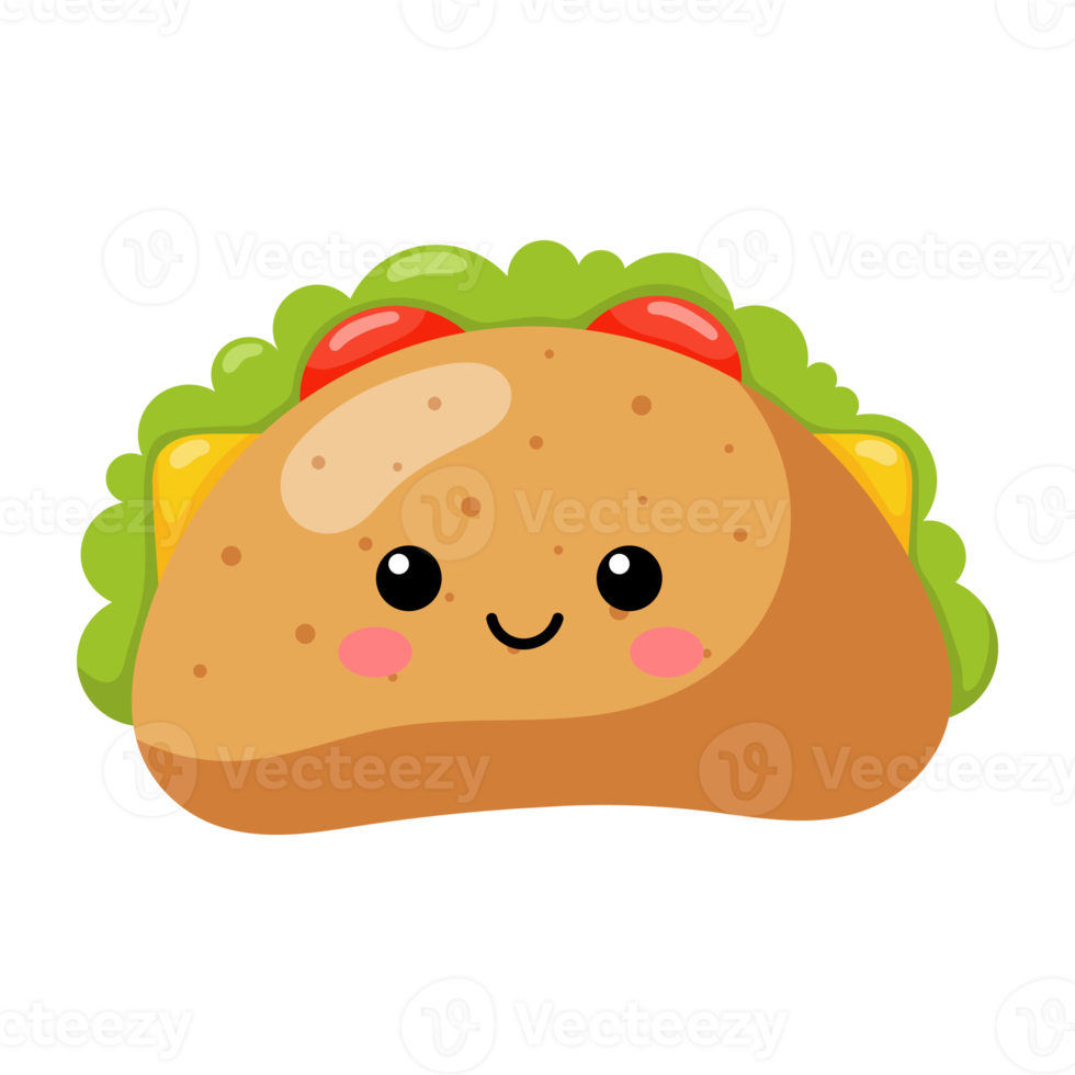 icono de taco de dibujos animados. png