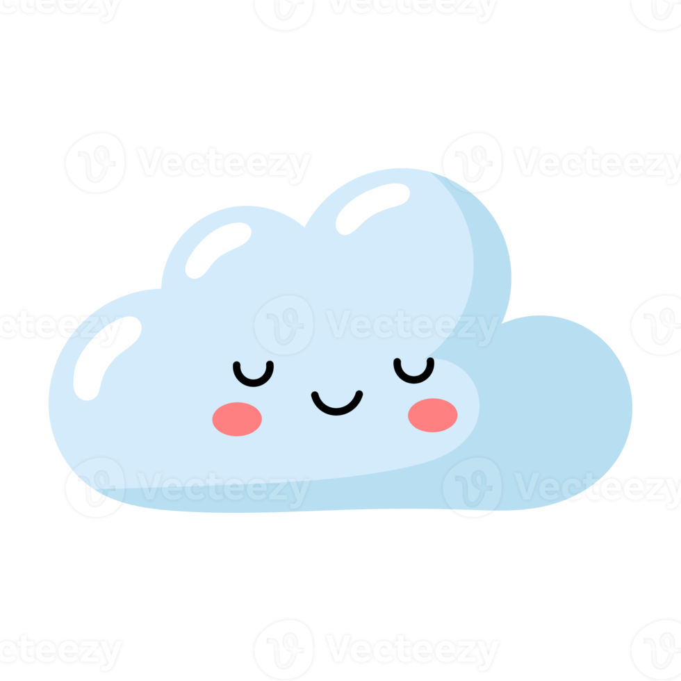 Cute cloud cartoon icon. 18931690 PNG