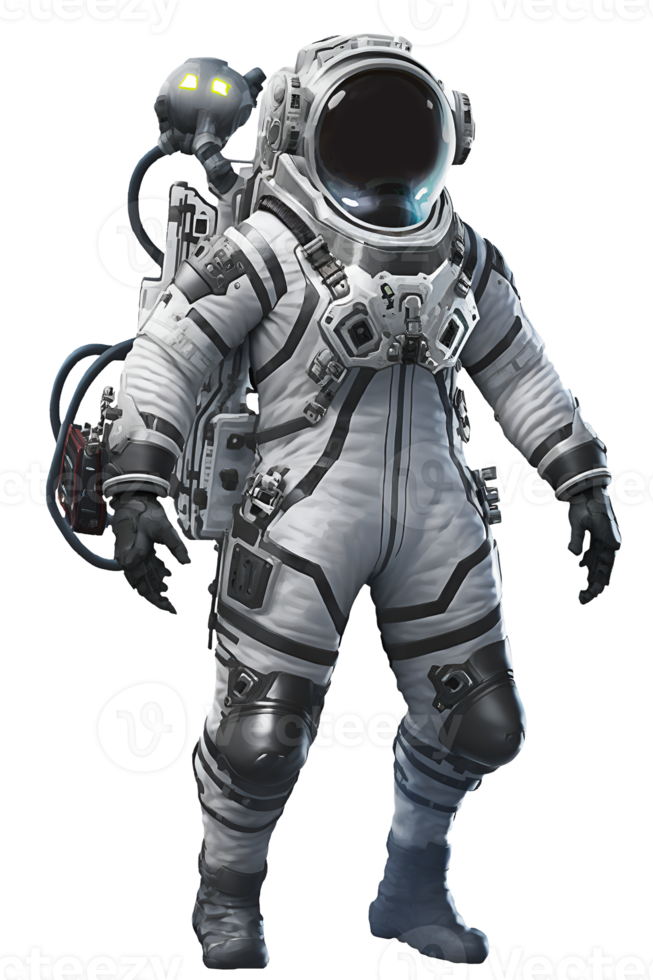 Space suits isolated on transparent background.  Ai generated. png